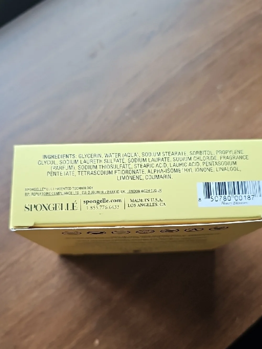 NIB Spongellé Honey Blossom Body Wash Infused Buffer Multi Use Sealed